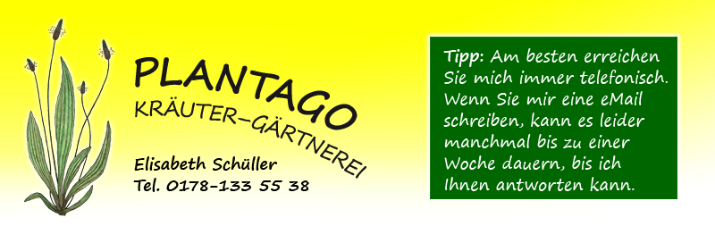 Kompaktes Logo mit Kontaktinfoschild